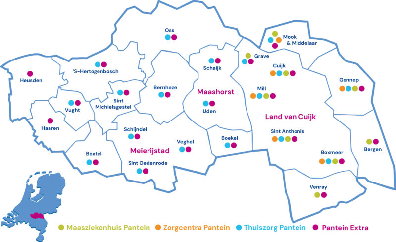 Afbeelding kaartje werkgebied Pantein